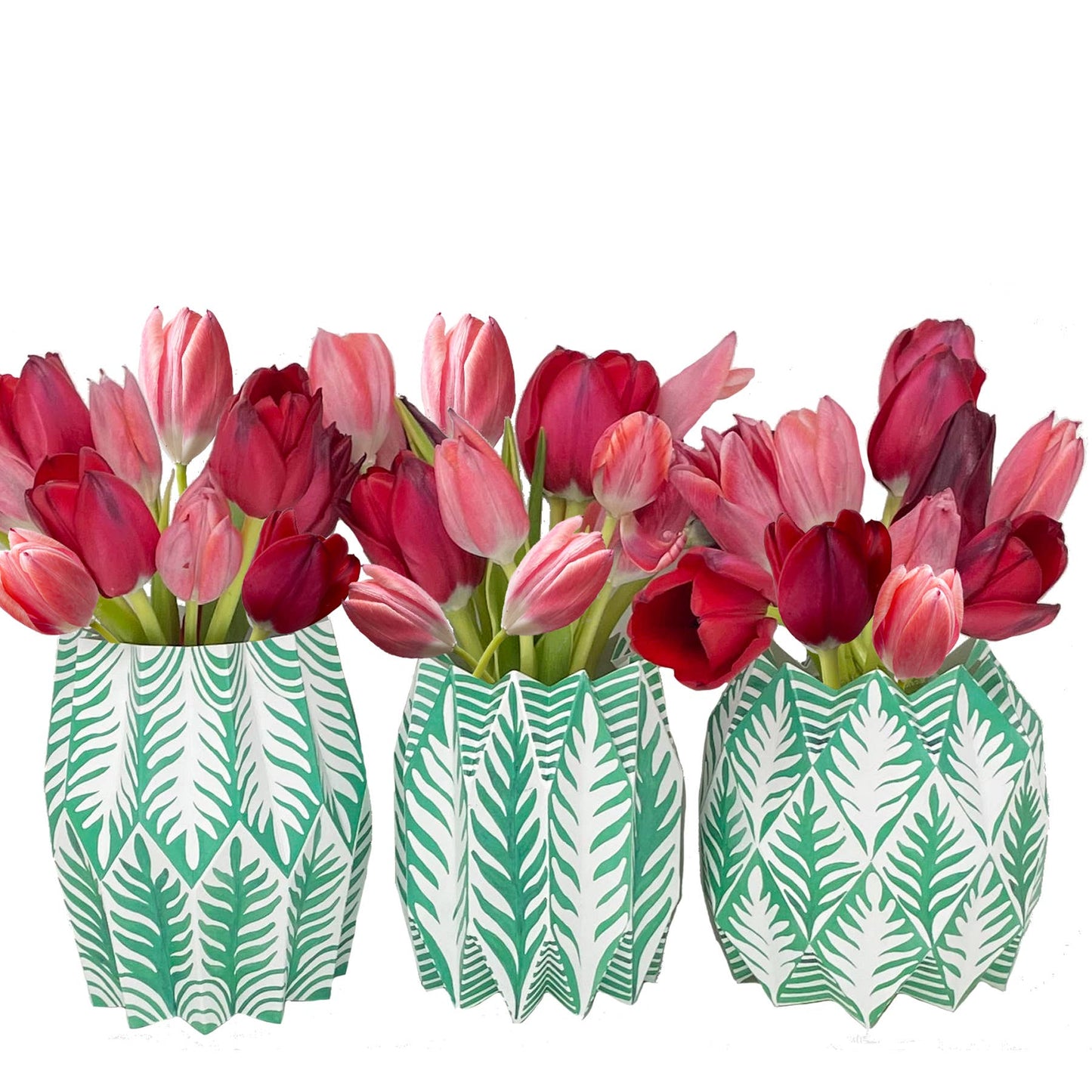 Fern Paper Vase Wraps