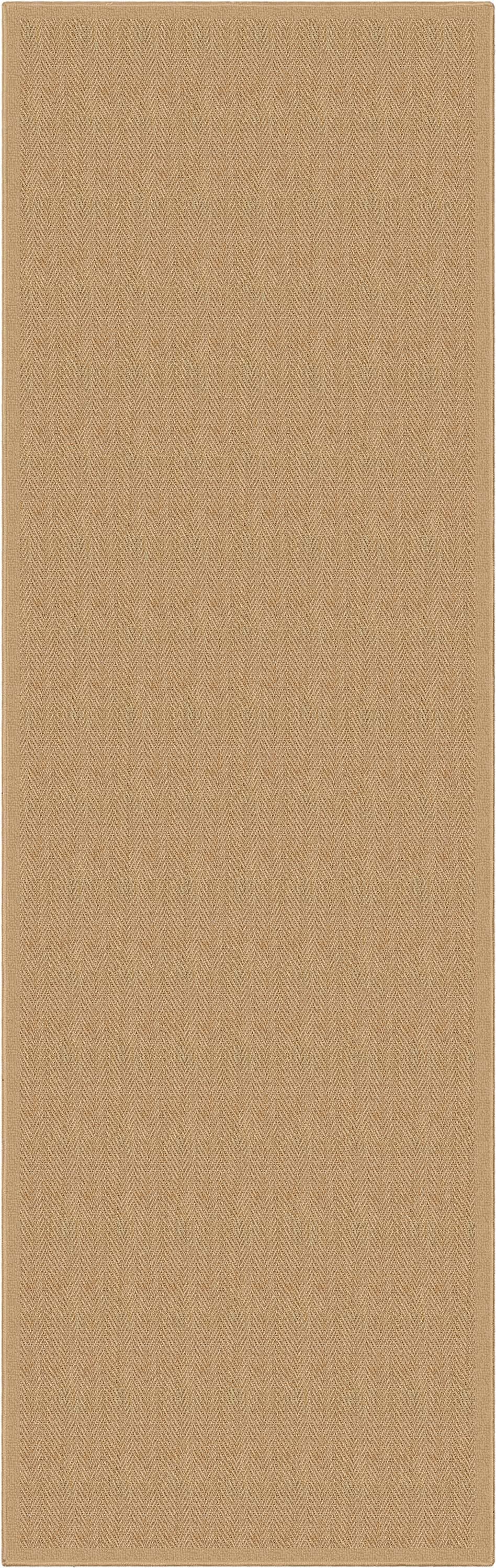 Well-Jute Boerboel Geometric Herringbone Beige Flatweave Rug - 2 Sizes