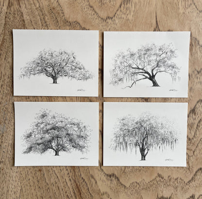 Oak Notes Boxed Stationery Set of 8