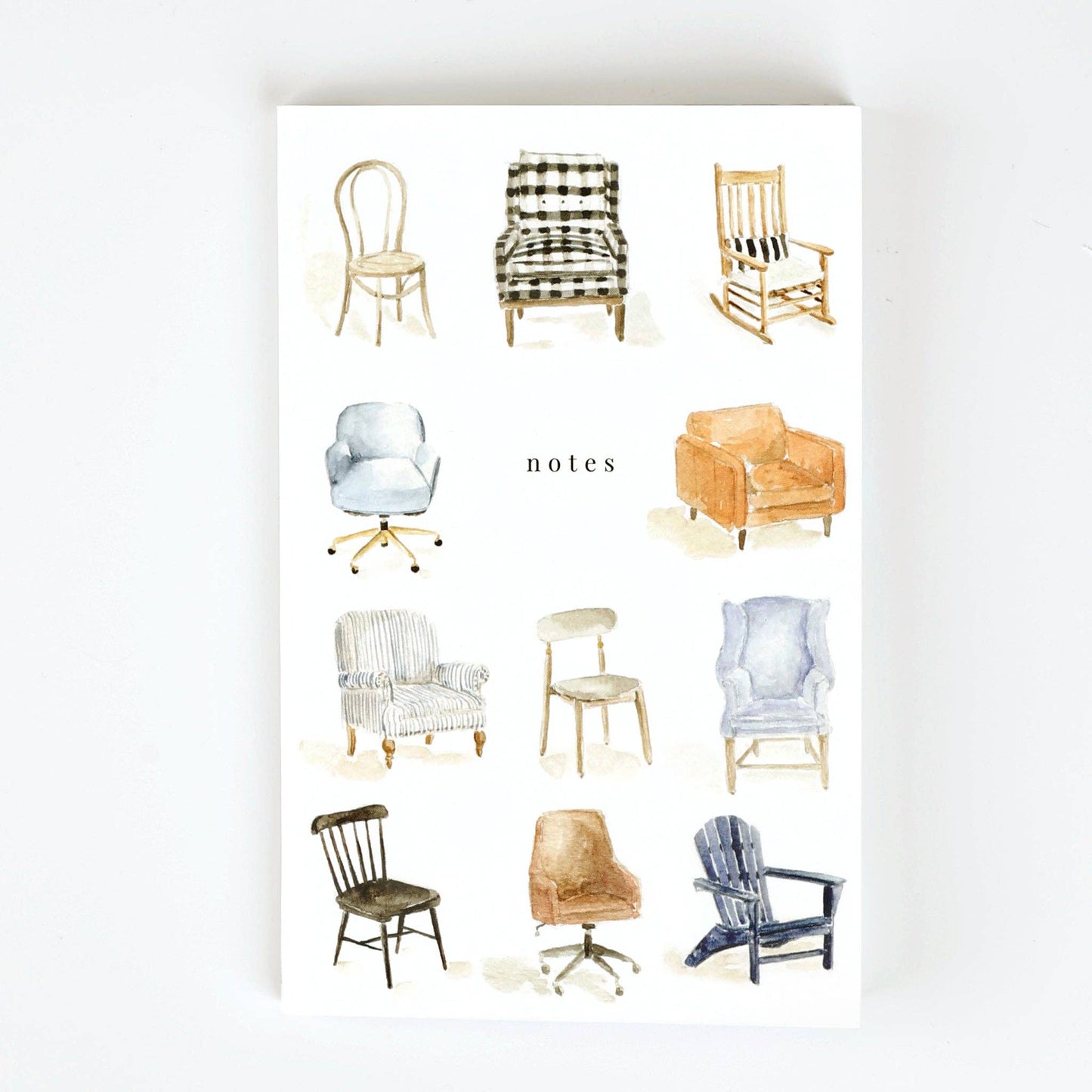 Notebook with Original Watercolor Artwork