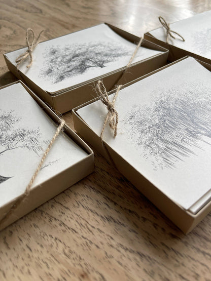 Oak Notes Boxed Stationery Set of 8