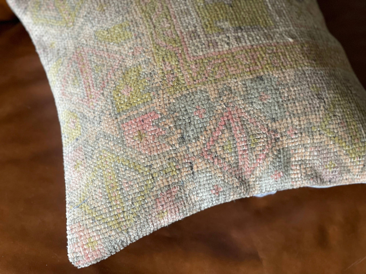 Rainbow | 16'  Vintage Turkish Rug Pillow