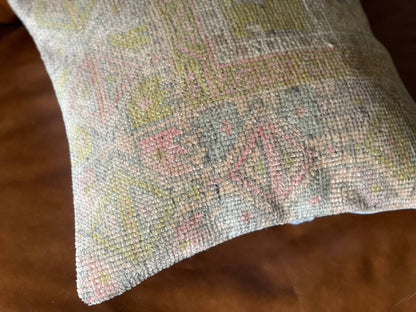 Rainbow | 16'  Vintage Turkish Rug Pillow