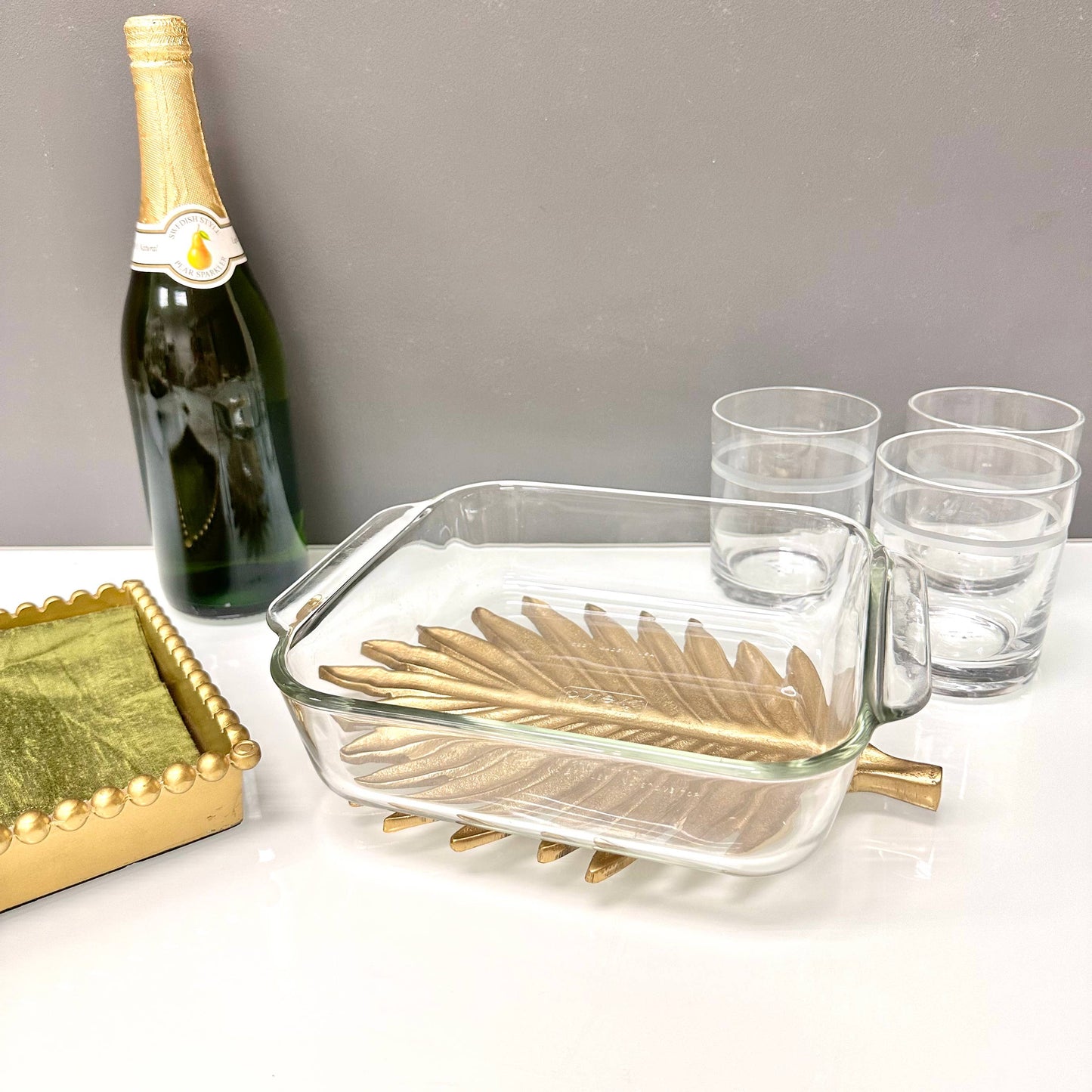 Golden Leaf Trivet - Elegant Home Serverware