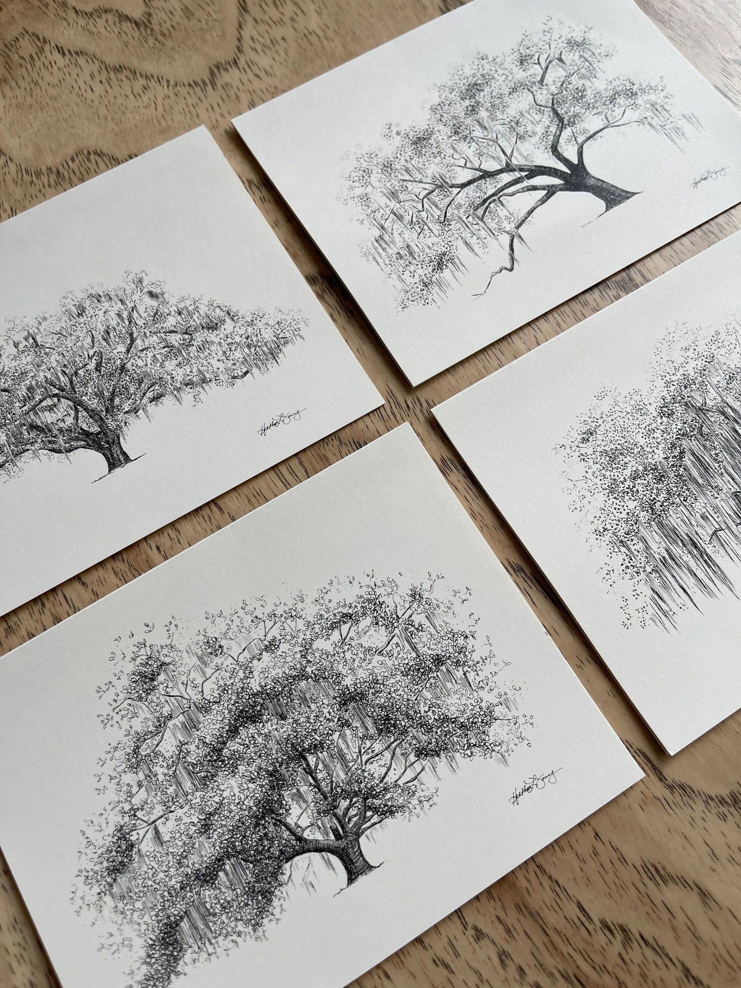 Oak Notes Boxed Stationery Set of 8