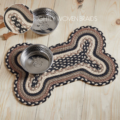 Bone Rug Small - charcoal