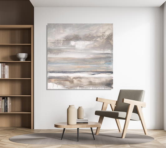 Abstract Sea Scape Canvas