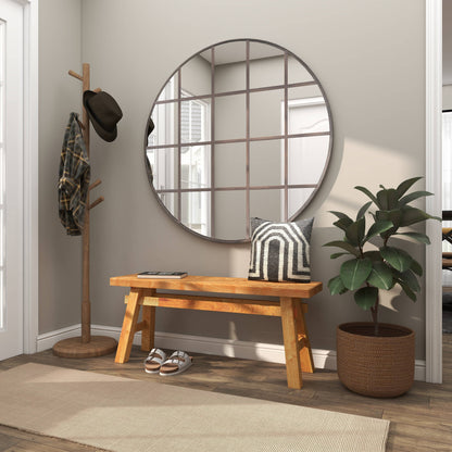 Rustic Brown Reclaimed Wood Bench