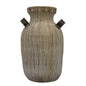 Ceramic Vase with Metal Handles