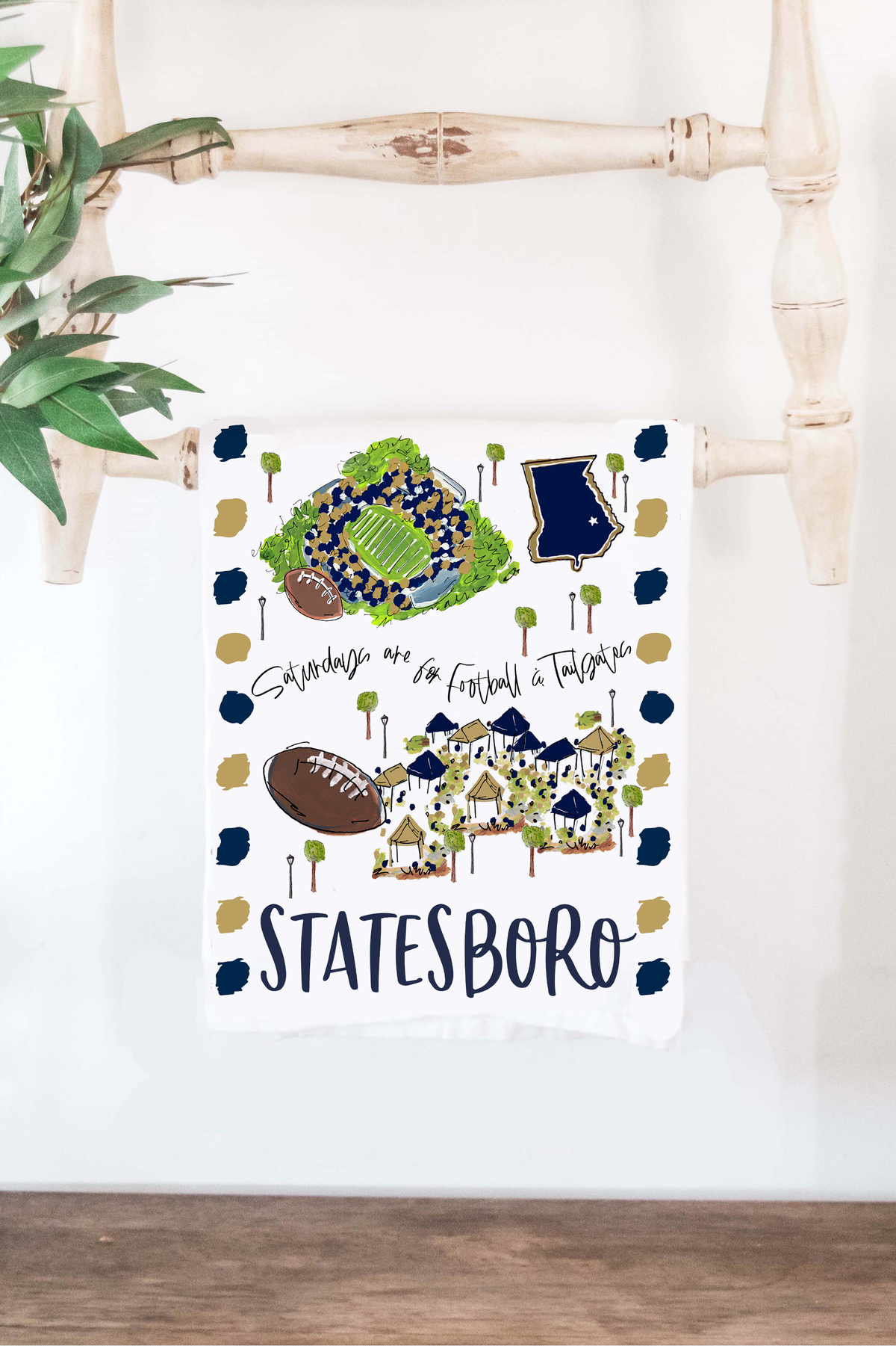 Statesboro, GA Stadium Tea Towel