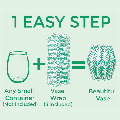 Fern Paper Vase Wraps