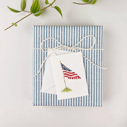 American flag mini enclosure notecard