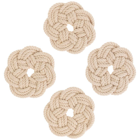 Sailors Knot Cotton Coasters Set of 4