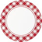 Classic Gingham Paper Dinner Plate, 8/Pkg