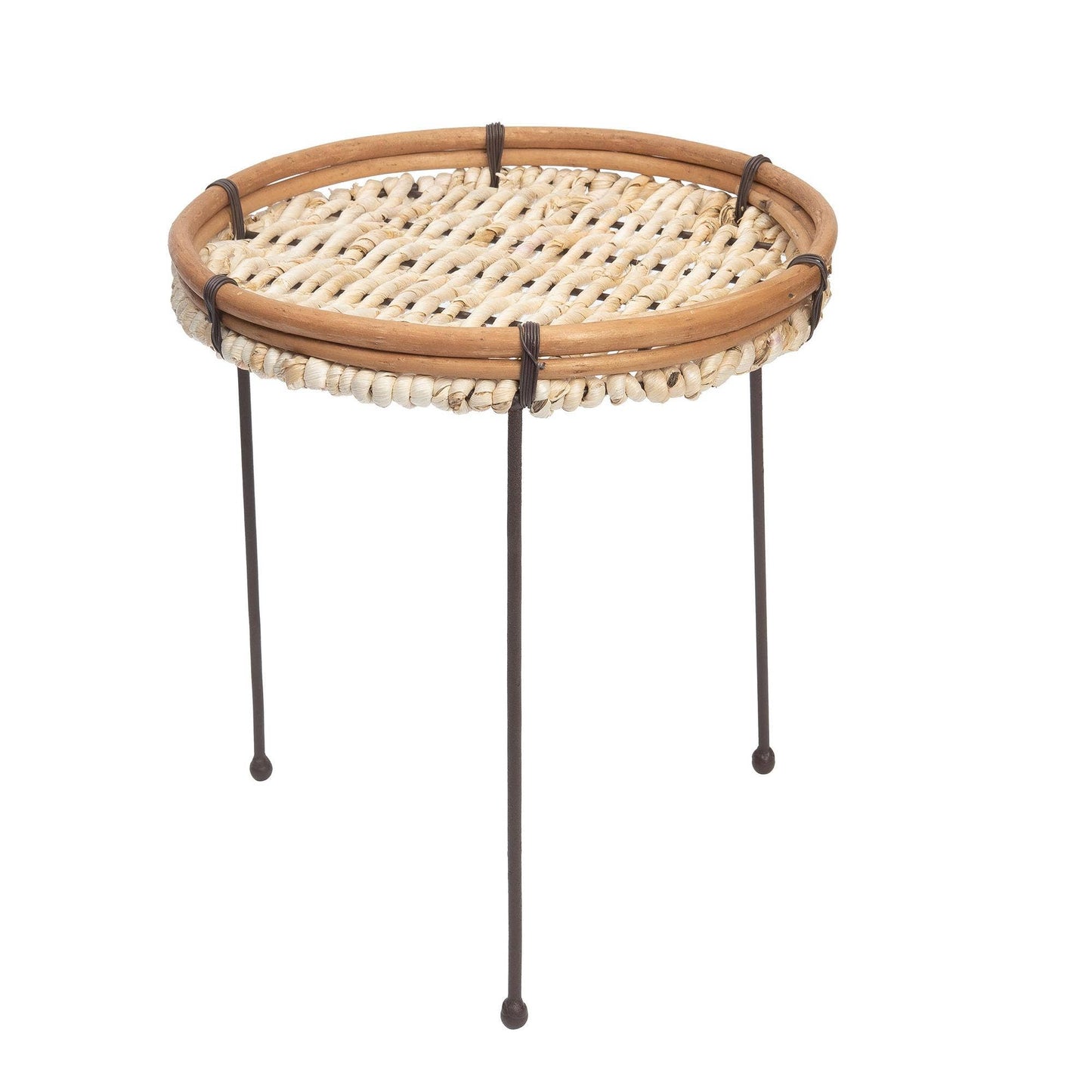 Transpac Rope Pin Leg Plant Stand Spring Home Décor