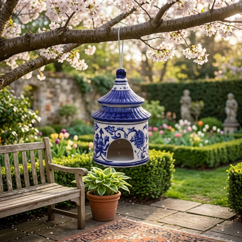 Chinoiserie Bird House