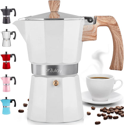 Stovetop Espresso Moka Pot - Italian Coffee Maker