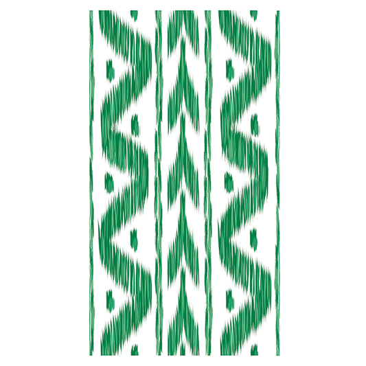 Green Ikat Paper Dinner Napkins