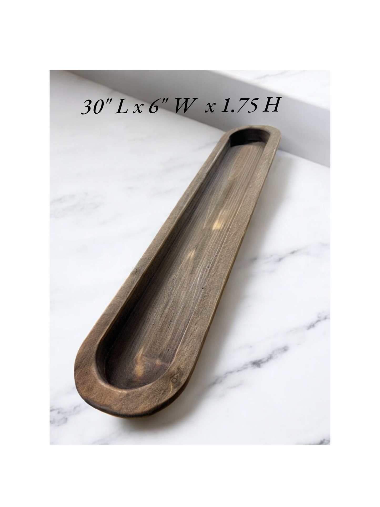 Wooden Dough Bowl  Carved 30 inch.