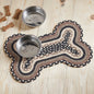 Bone Rug Small - charcoal