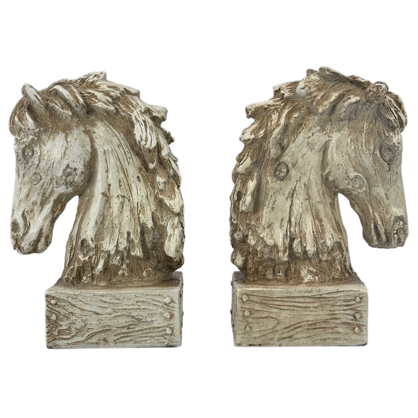 Horsehead Carving Bookends