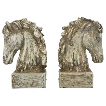 Horsehead Carving Bookends