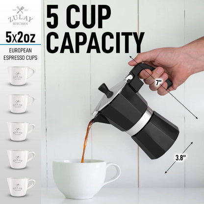 Stovetop Espresso Moka Pot - Italian Coffee Maker