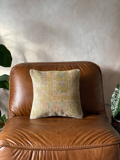 Rainbow | 16'  Vintage Turkish Rug Pillow
