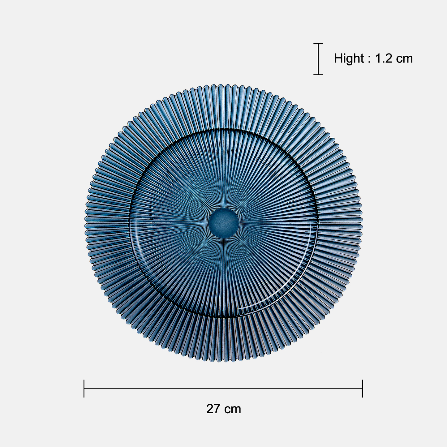 Ribbed Glass Plates