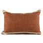 Soft Striped Cinnamon Lumbar Throw Pillow