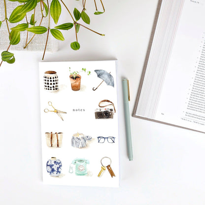 Notebook with Original Watercolor Artwork