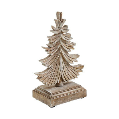 Winter Pine Wooden Tree