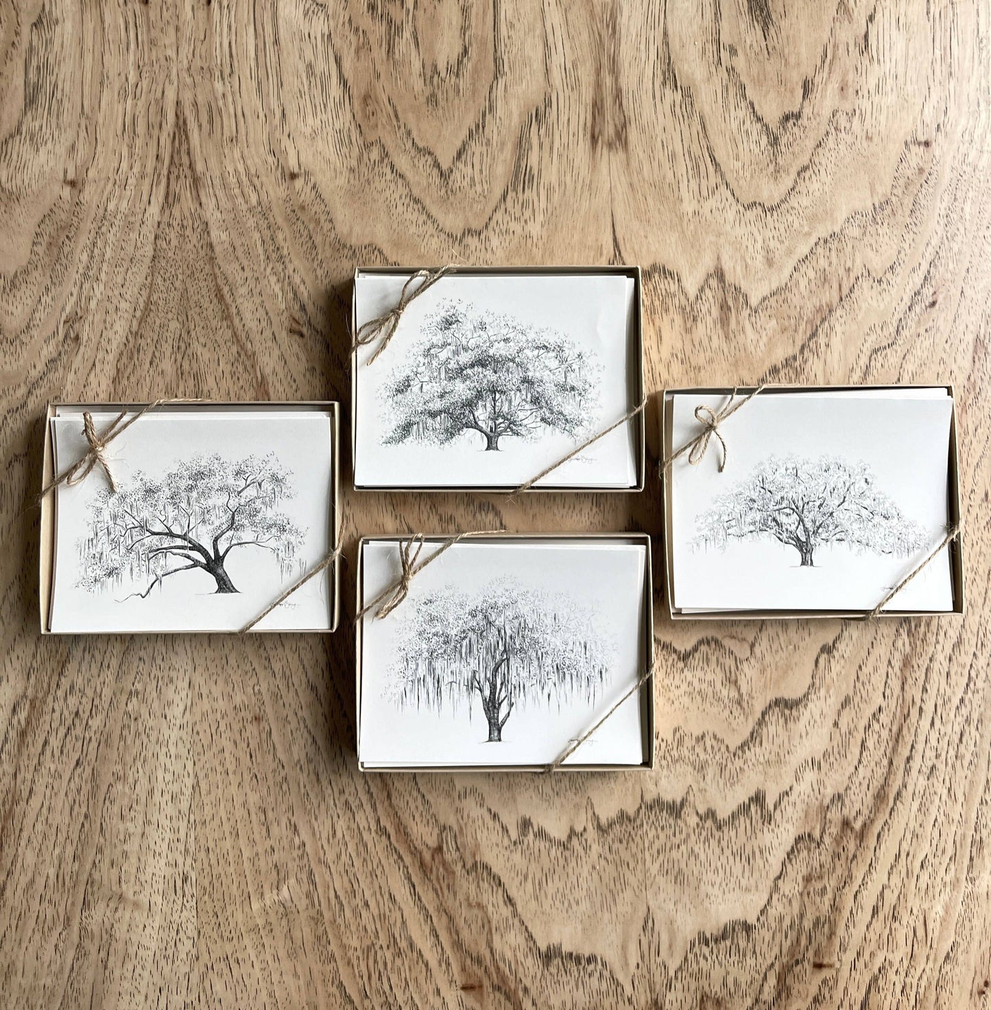 Oak Notes Boxed Stationery Set of 8