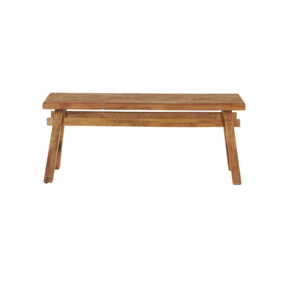 Rustic Brown Reclaimed Wood Bench