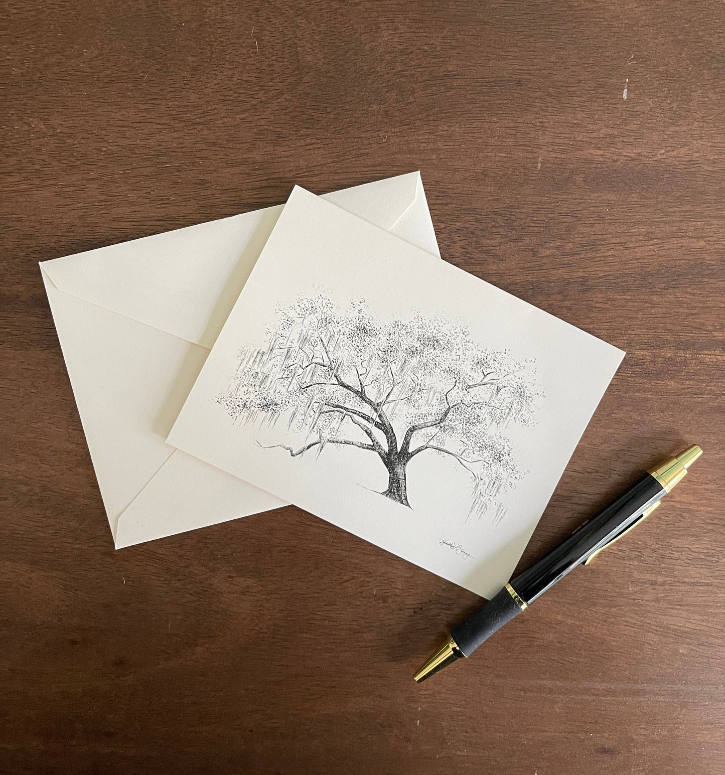 Oak Notes Boxed Stationery Set of 8