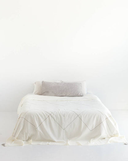 Berber Queen Bedspread Blanket | Handwoven Cotton