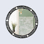 Round Floral Wall Mirror, 28", Collection Chaucer Queen