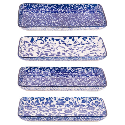 Blue & White Trays