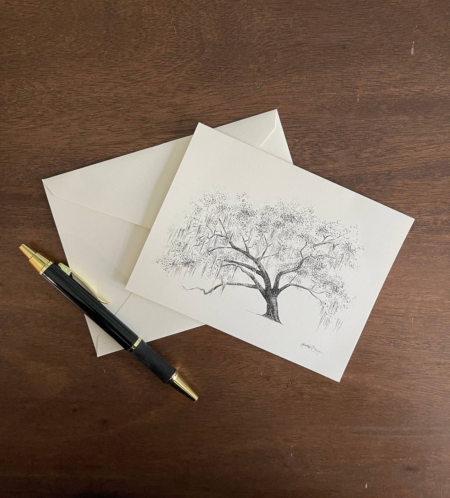 Oak Notes Boxed Stationery Set of 8