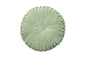 Velvet Round Handmade Pillow,  Pistachio Green - 16 Inch