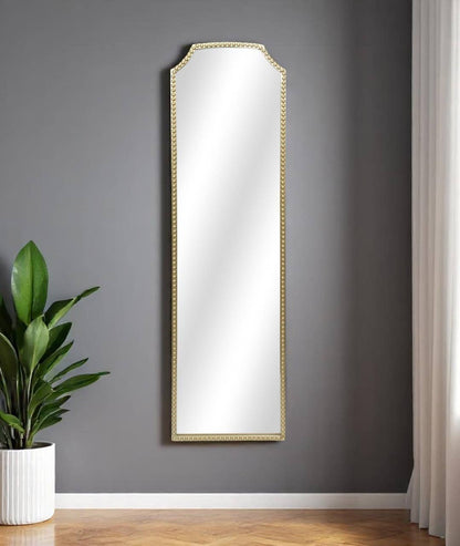 Gold Beaded Mirror