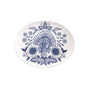 Fall/Harvest Blue Turkey Oval Stoneware Platter