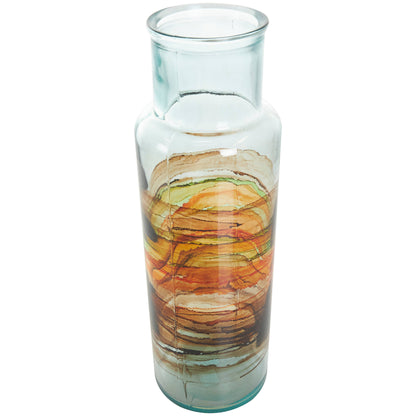 Eclectic Clear Recycled Glass Vase