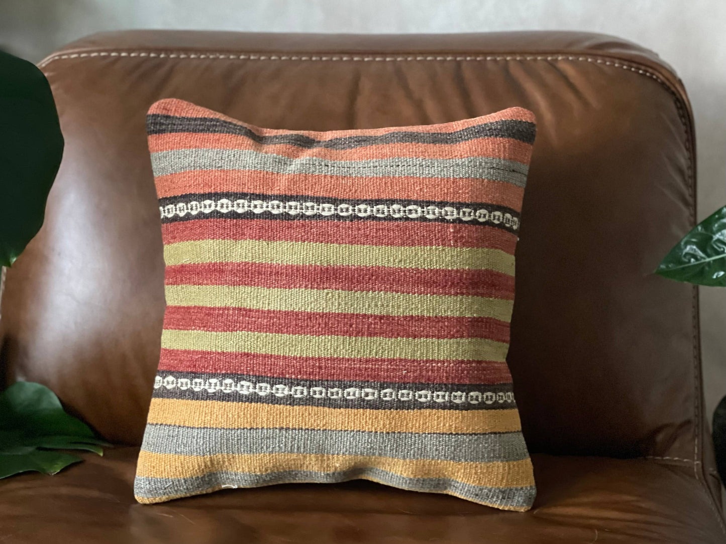 Vintage Turkish Kilim Pillow | Emir 16’