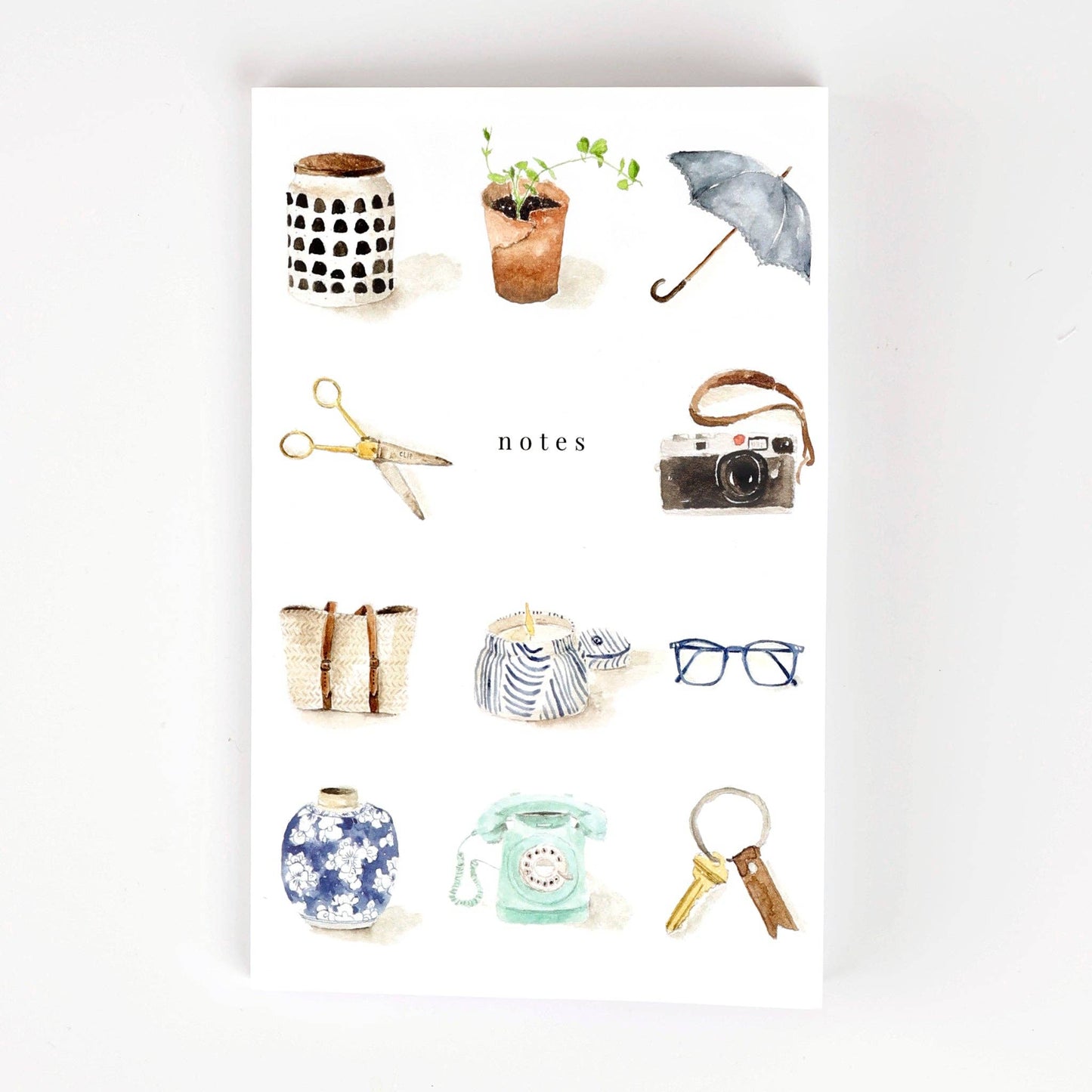 Notebook with Original Watercolor Artwork