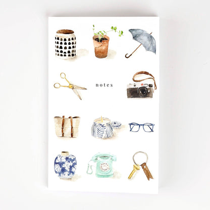 Notebook with Original Watercolor Artwork
