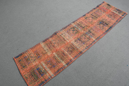 Vintage Turkish Runner, Red Bohemian Design