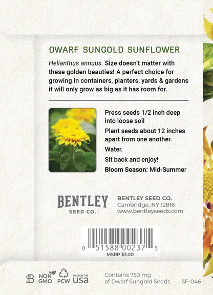 Thanks For Your Business - Dwarf Sunflower Seed Packet