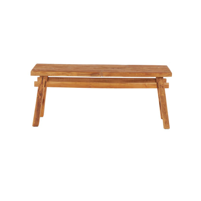 Rustic Brown Reclaimed Wood Bench
