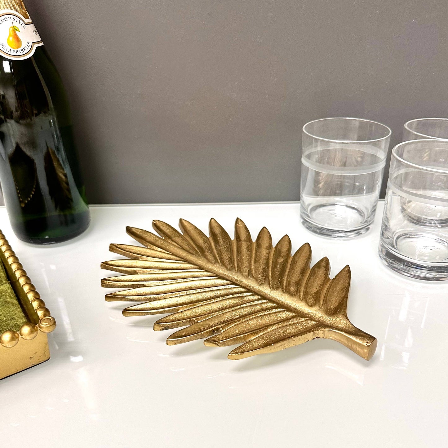 Golden Leaf Trivet - Elegant Home Serverware